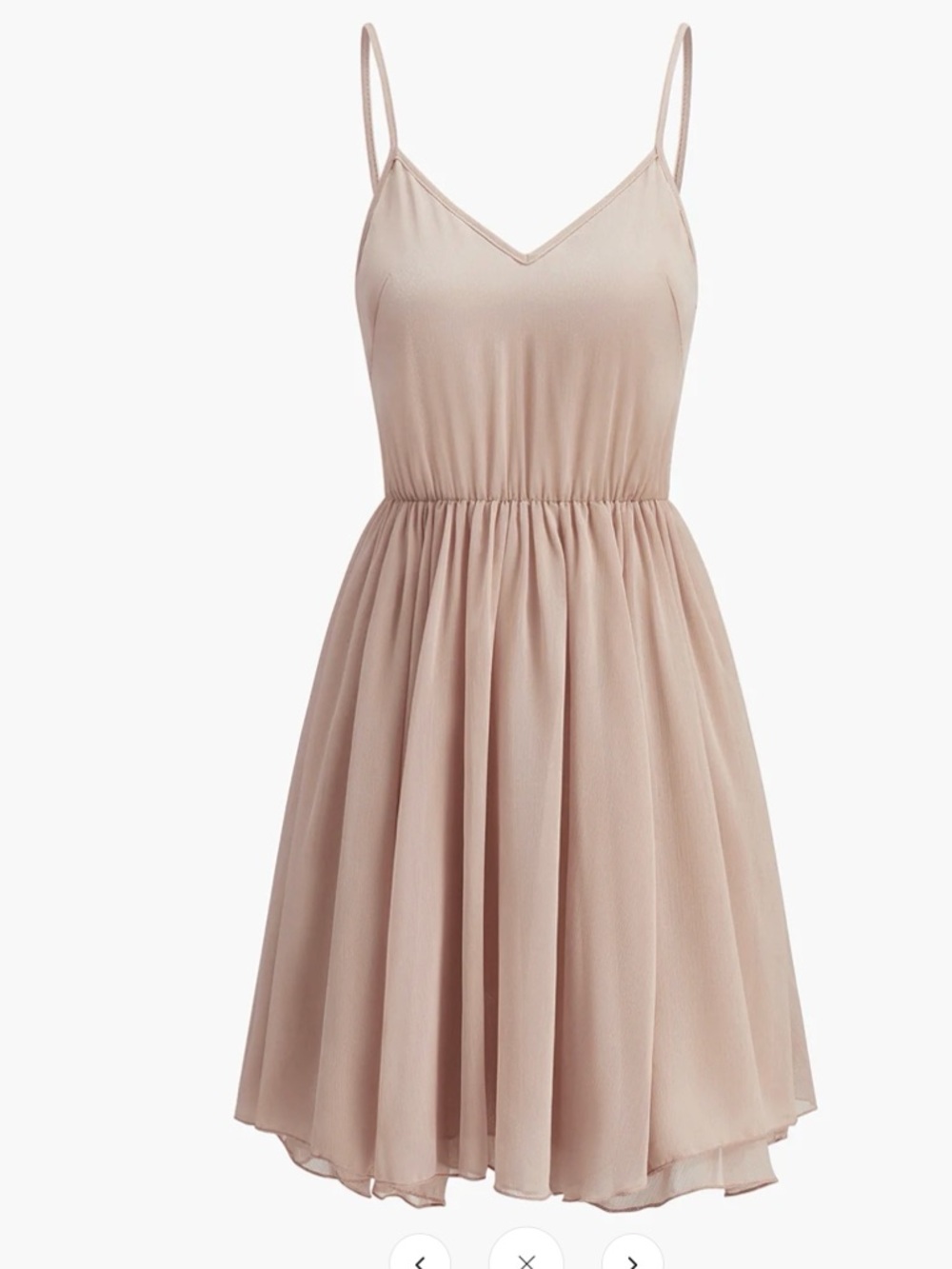Commense Semi-Sheer Chiffon Ruffle Dress with Outer Cape - Black - XL - Picture 3 of 10